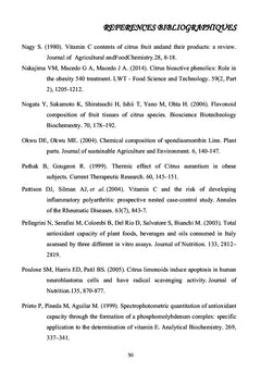 Etude phytochimique et antioxydante de six variétés de Citrus