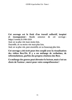 COVID 19 par les Becs' Oz - Tome 1