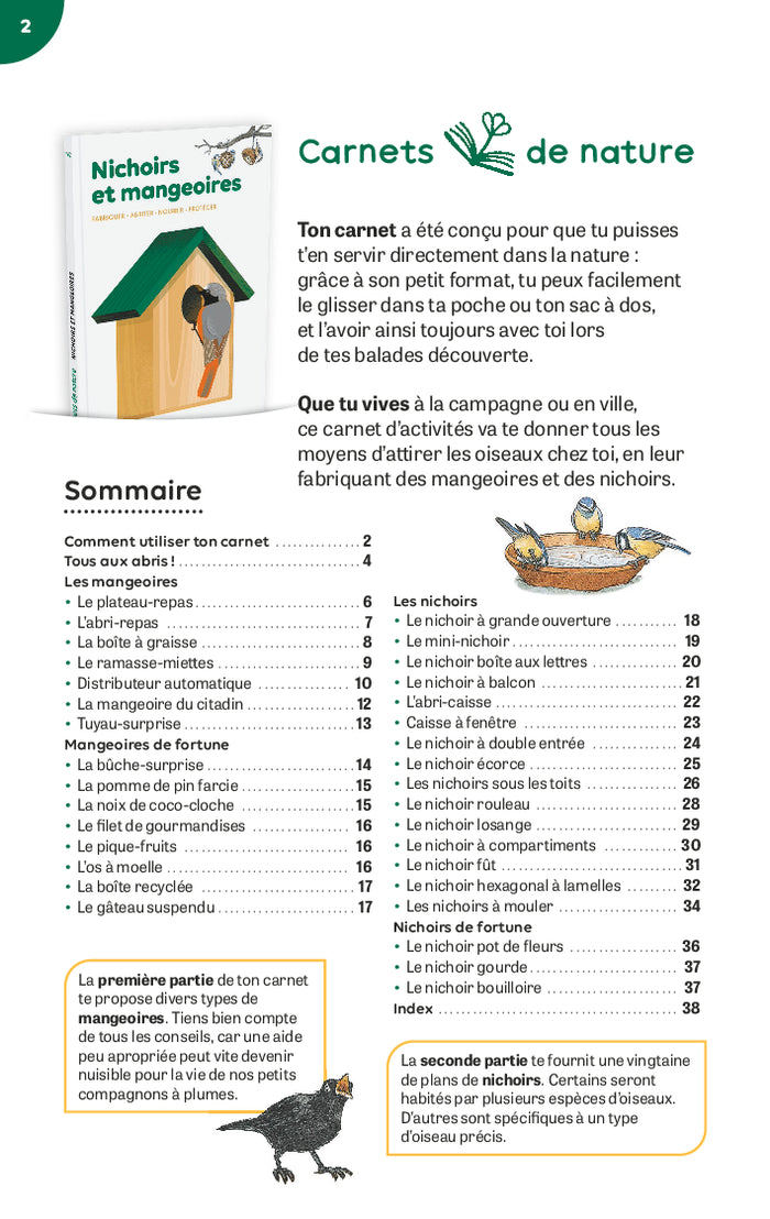 Nichoirs et mangeoires