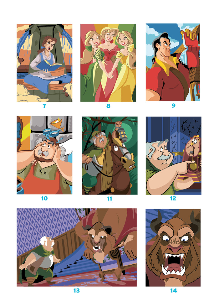 Coloriages mystères Spécial film - La Belle et la Bête