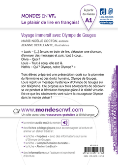Mondes en VF - Voyage immersif avec Olympe de Gouges - Niv. A1 - Livre + audios