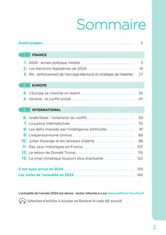 Toute l'actu 2024 - Sujets et chiffres clés de l'actualité - 2025 mois par mois