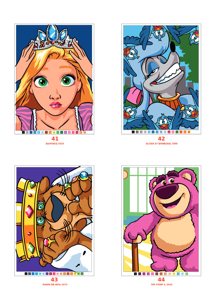 Coloriages mystères Disney - Les Grands classiques Tome 4