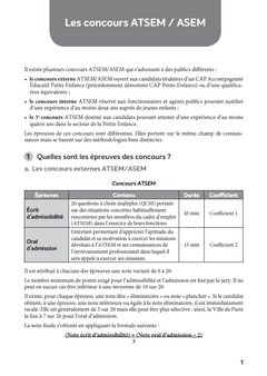 Concours ATSEM/ASEM - Annales corrigées - 2025-2026