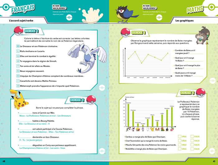 Cahier de vacances 2025 Pokémon - Les incollables