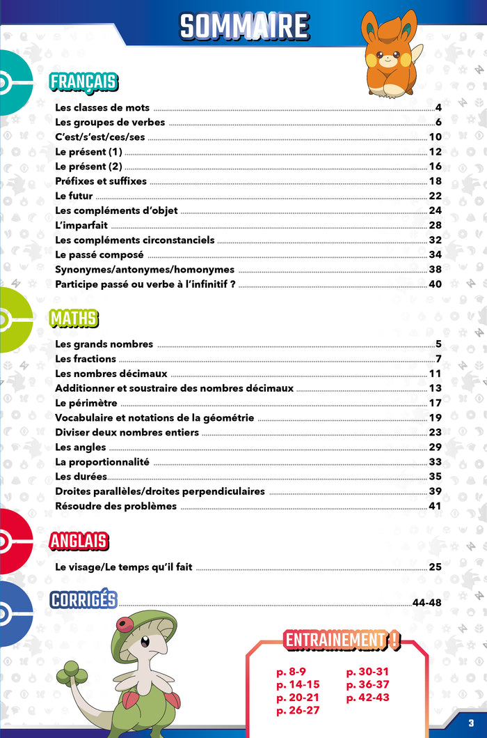Cahier de vacances Pokémon 2025 - Du CM1 au CM2