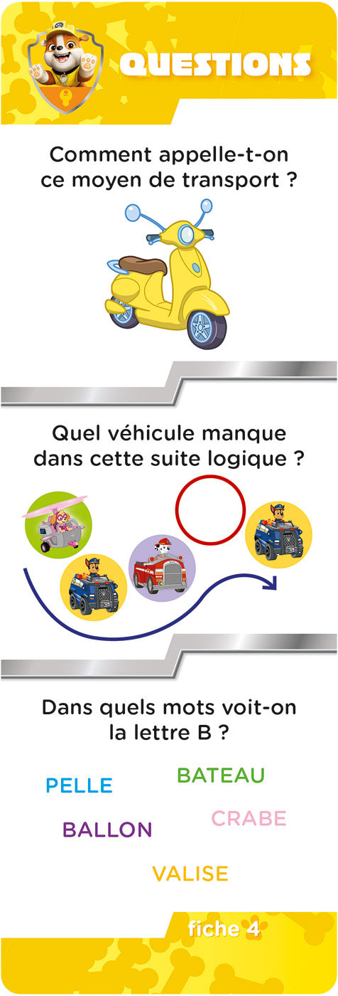 Les incollables - Mon année de Petite Section avec la Pat' Patrouille