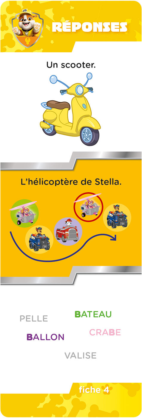 Les incollables - Mon année de Petite Section avec la Pat' Patrouille