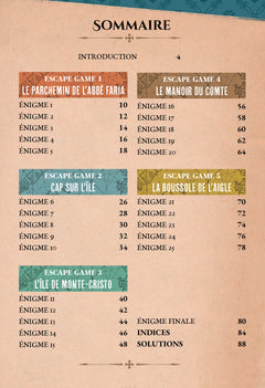 Escape game adultes - Le comte de Monte-Cristo et le trésor caché