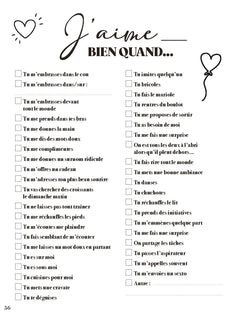 Mon carnet d'amoureux