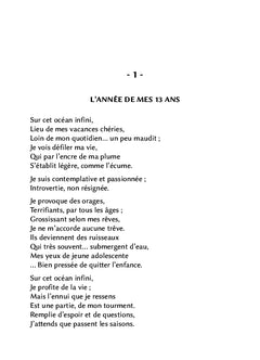 Un jour quitter l'enfance