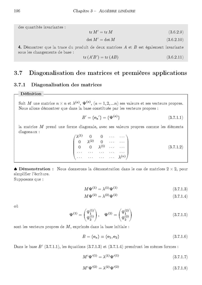Méthodes mathématiques pour la physique