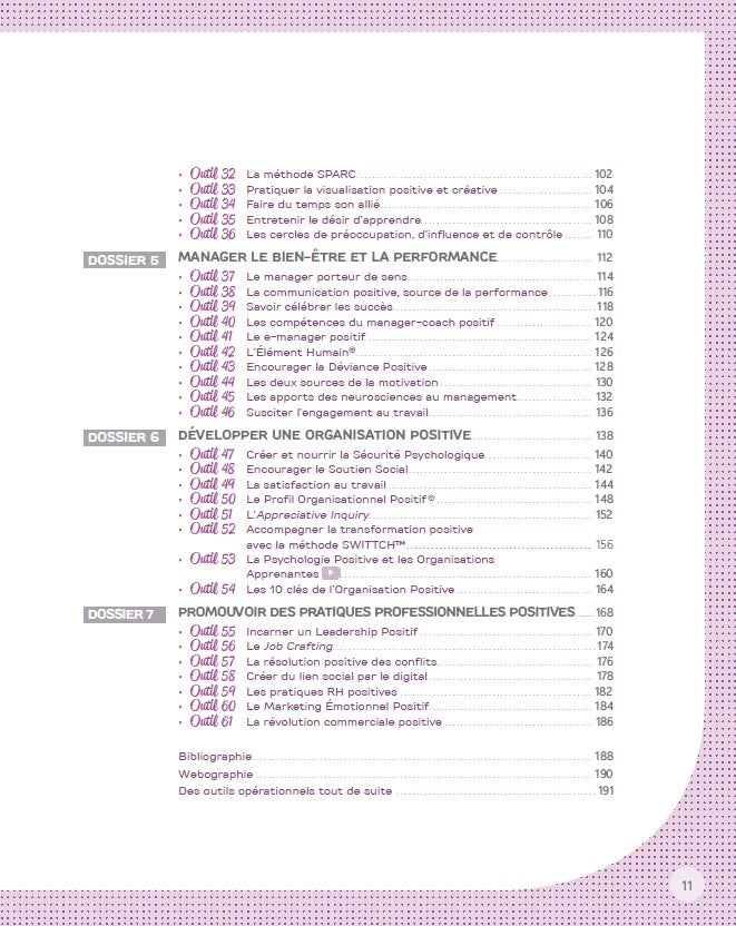 La boîte à outils de la psychologie positive au travail