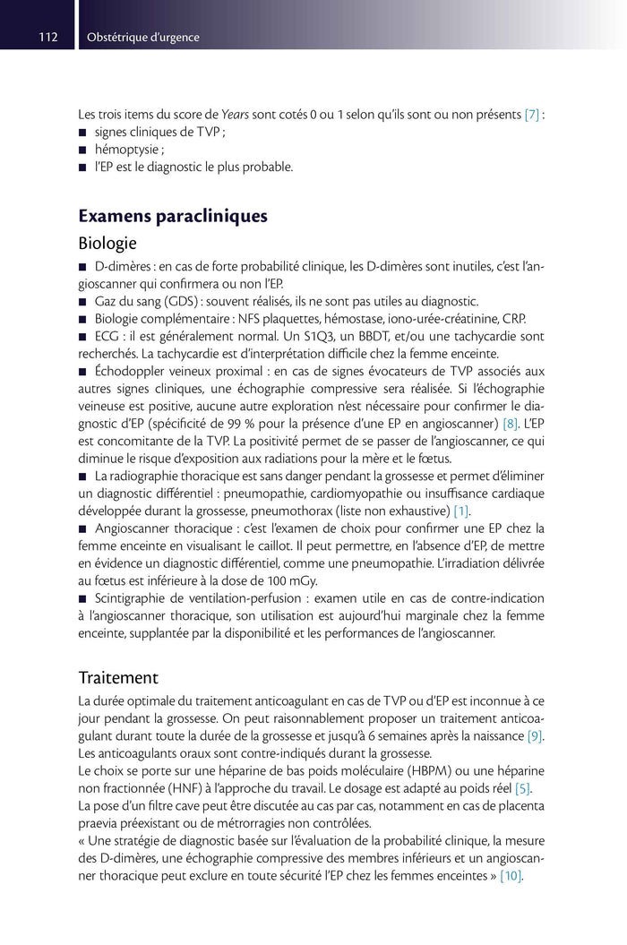 Gynécologie et obstétrique en médecine d'urgence