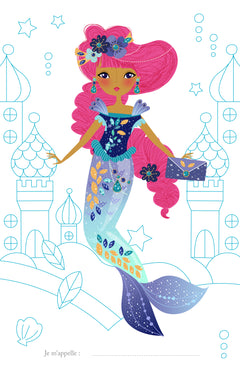 Jolies sirènes - bloc à spirale
