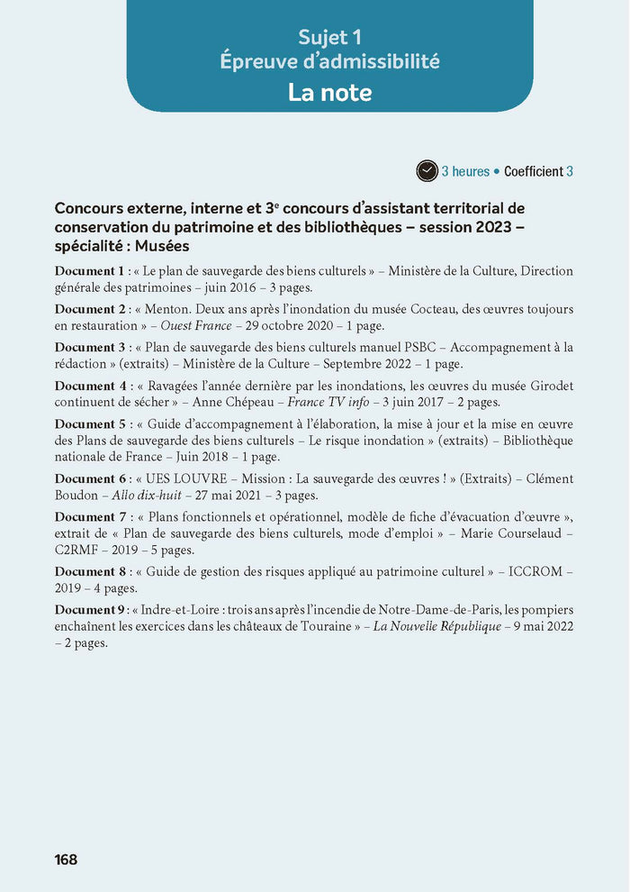 Concours Assistant (principal) territorial de conservation du patrimoine et des bibliothèques - 2025
