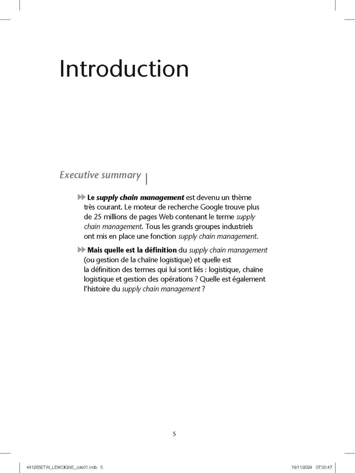 Supply chain management - 3e éd.