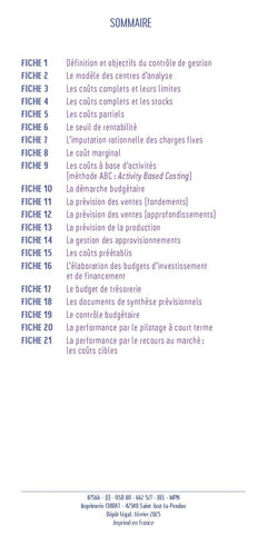 Le petit contrôle de gestion 2025