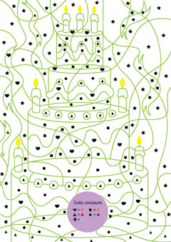 Mon cahier de coloriages très magiques - Couleurs, symboles et fruits