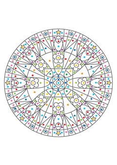 Mon cahier de coloriages très magiques - Couleurs, symboles et fruits