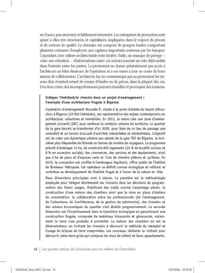 Les grandes notions de l'urbanisme