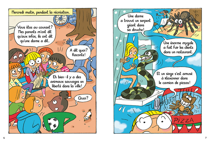 Sami et Julie BD Fin de CP- CE1 - Animaux en cavale