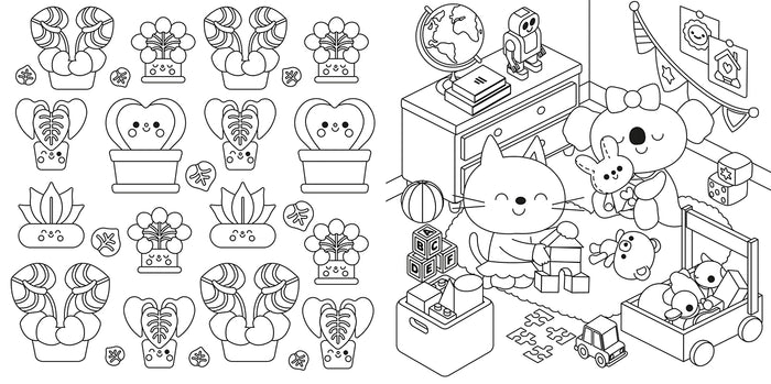 Coloriages mes petits amis - Si bien chez nous !