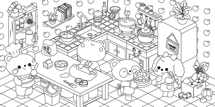 Coloriages mes petits amis - Si bien chez nous !