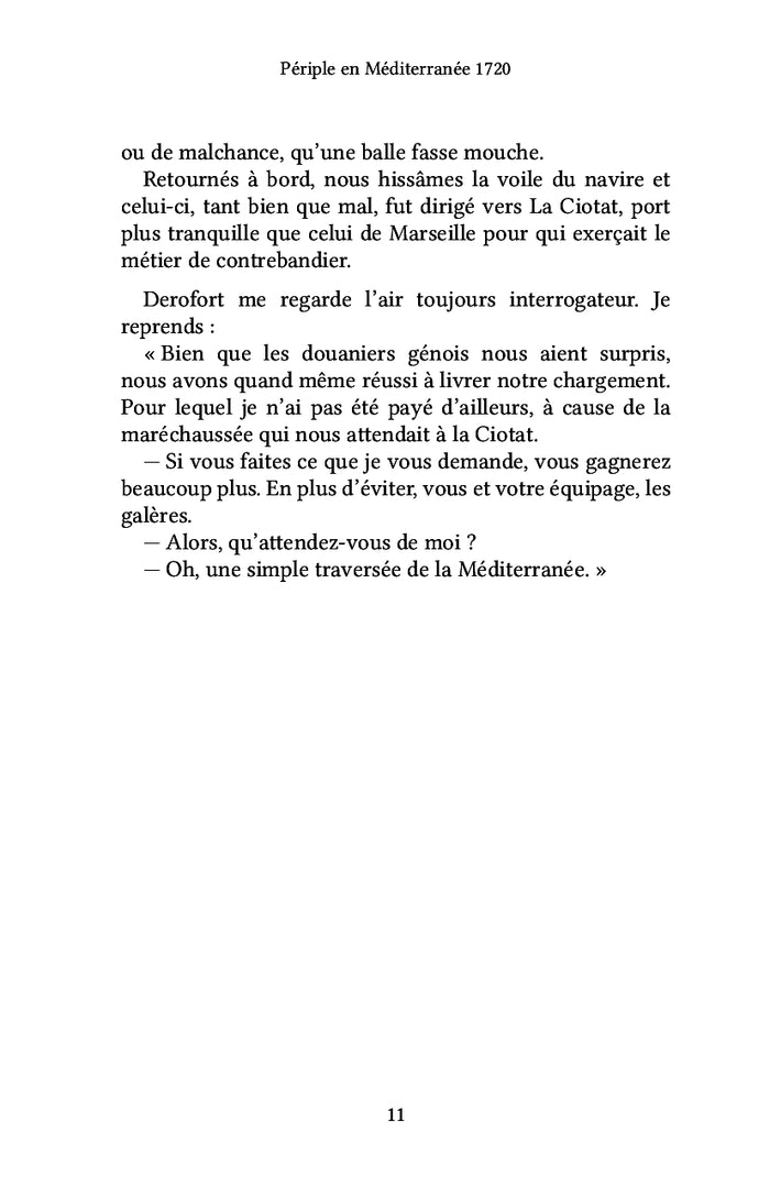 Périple en Méditerranée 1720