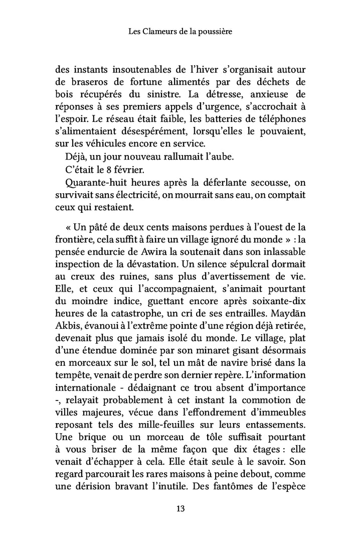 Les clameurs de la poussière