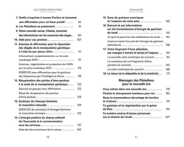 Les codes vibratoires