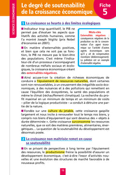Objectif BAC Fiches - Spécialité SES Tle