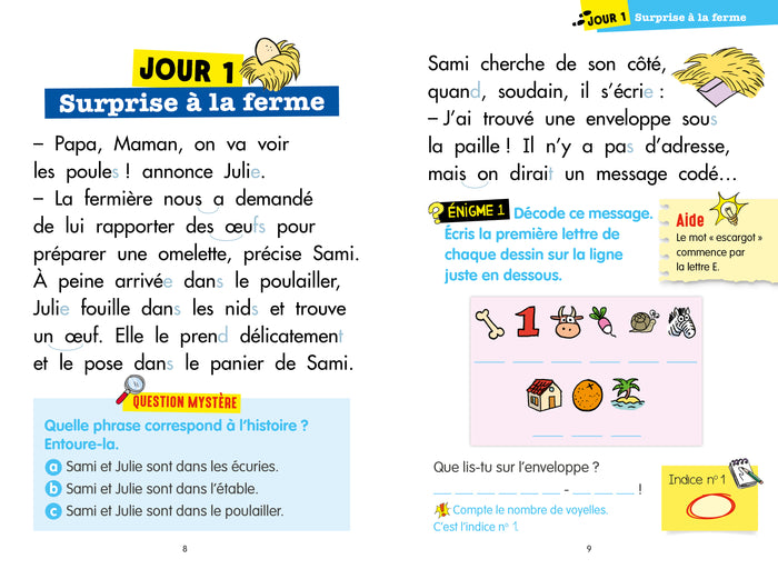 Les super énigmes de Sami et Julie - Du CP au CE1