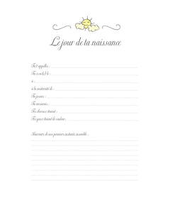 Le petit journal de mon bébé