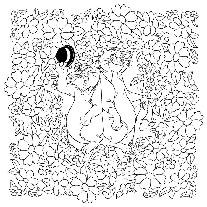 Mandalas Disney - Fleurs