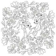 Mandalas Disney - Fleurs