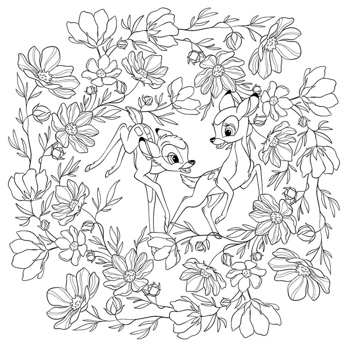 Mandalas Disney - Fleurs