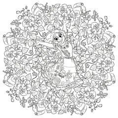 Mandalas Disney - Fleurs