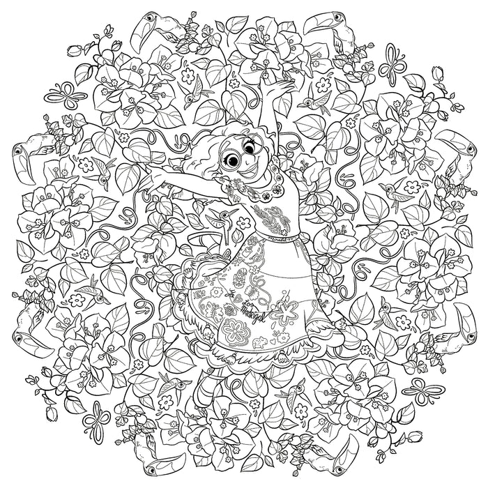 Mandalas Disney - Fleurs