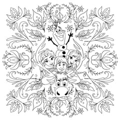 Mandalas Disney - Fleurs