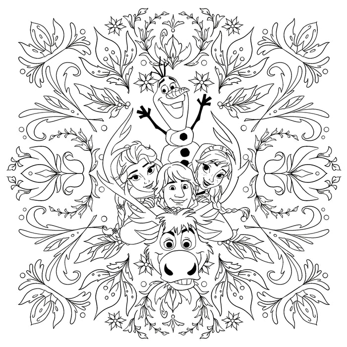 Mandalas Disney - Fleurs