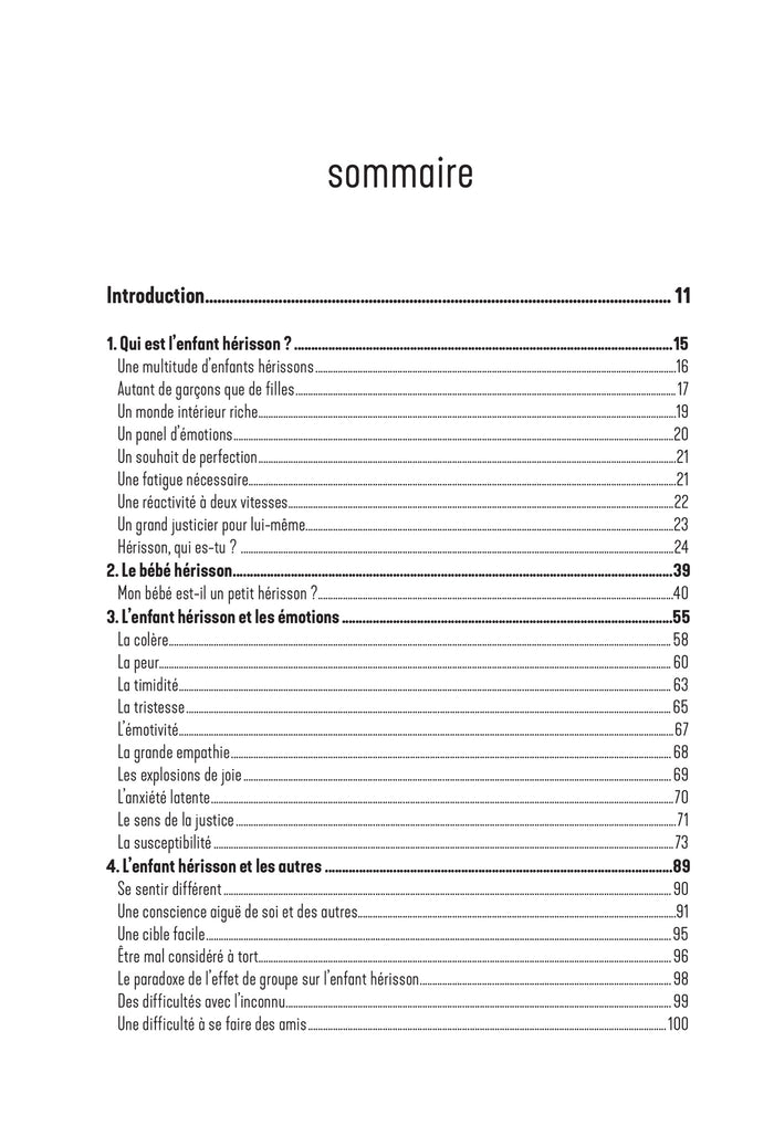 Mon enfant hérisson