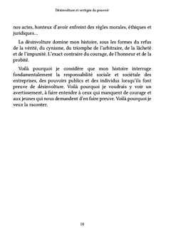 Désinvolture et vertiges du pouvoir
