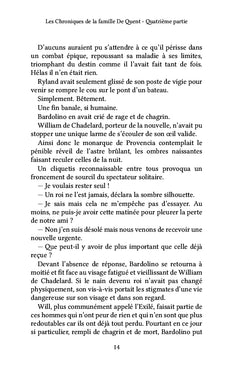Les Chroniques de la famille De Quent - Quatrième partie