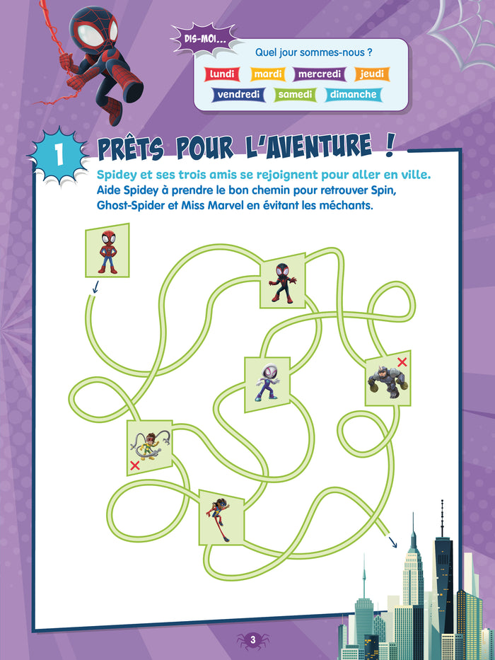 Disney Spidey et ses amis extraordinaires -  De la Grande Section au CP - Mes jeux de vacances 2025