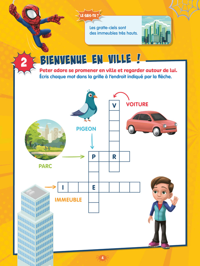 Disney Spidey et ses amis extraordinaires -  De la Grande Section au CP - Mes jeux de vacances 2025