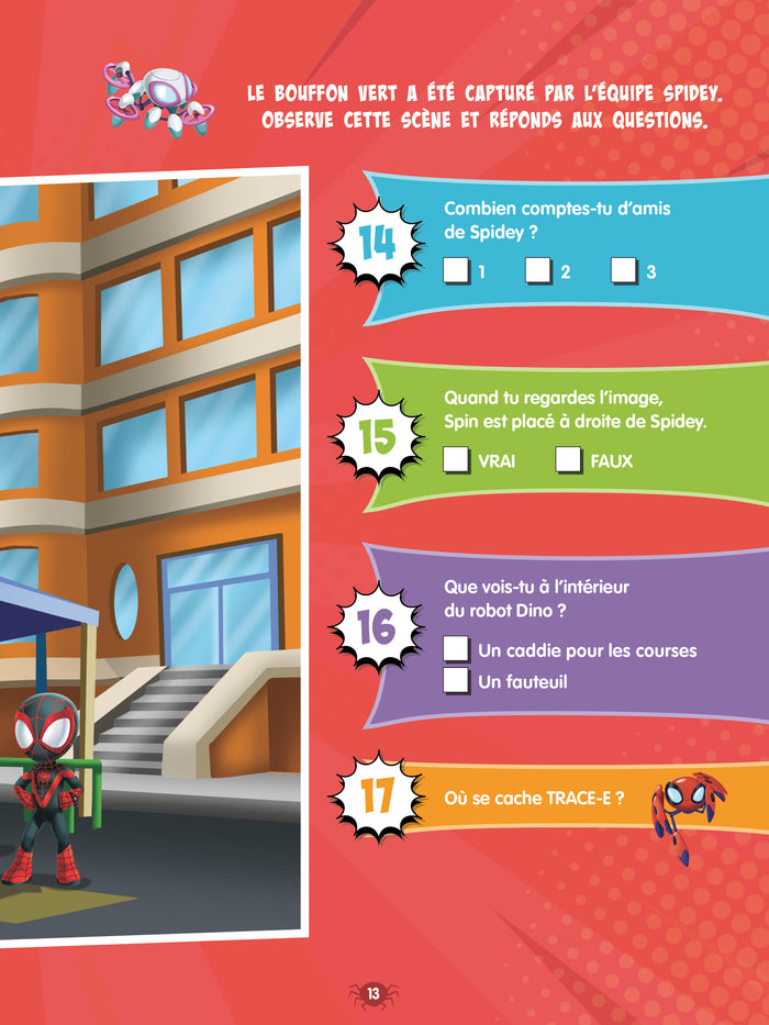 Disney Spidey et ses amis extraordinaires -  De la Grande Section au CP - Mes jeux de vacances 2025