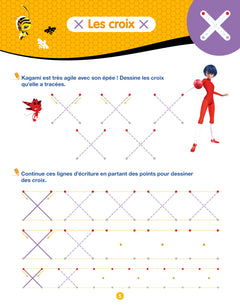 Miraculous - Mon cahier effaçable - Mes premiers tracés, formes et dessins