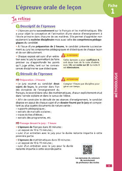 Objectif CRPE 2026 - épreuve orale de leçon - français et maths - 100 fiches pour bien réviser