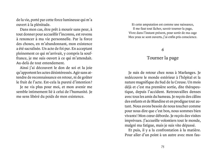 Quand la souffrance devient lumière